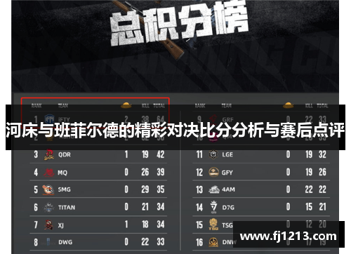 河床与班菲尔德的精彩对决比分分析与赛后点评
